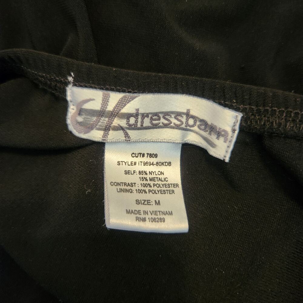 VTG Y2K Dressbarn Tank Top Sz Medium Womens Halter Black Fairy Grunge WhimsiGoth - Picture 9 of 10